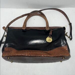 Brahmin Croc Handbag Vintage Leather Handbag